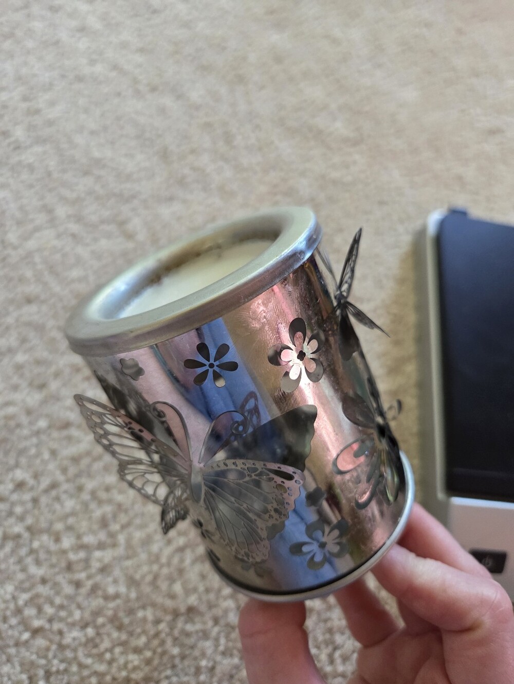 ScentSationals Accent wax Warmer, Butterfly Flutter n Posies Flowers w/ wax - Picture 12 of 16